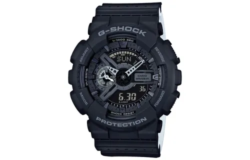 CASIO Men Liquid Crystal/Analog Dual Display Series Black Watch GA-110LP-1A