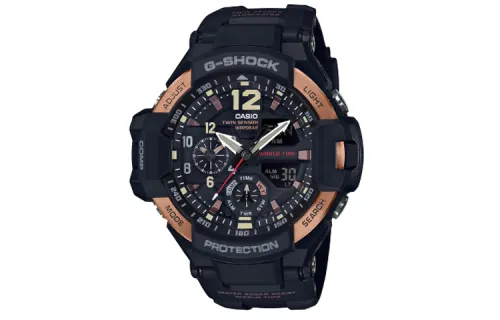 CASIO Men MASTER OF G-AIR Series Black Watch GA-1100RG-1A