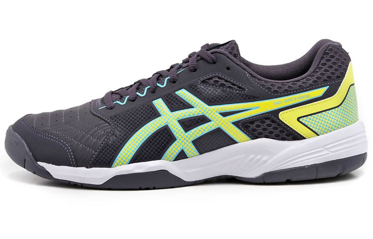 Asics Gel Backhand Abrasion Resistant Low top Tennis Shoes Men's Black Green