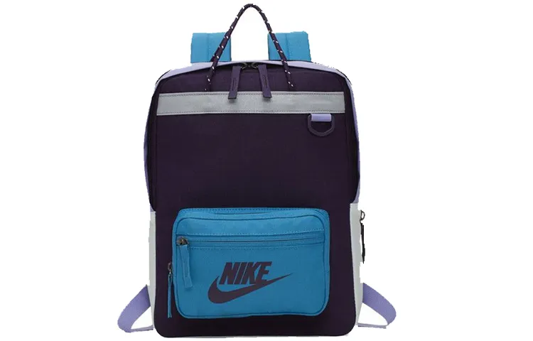 Nike Polyester Backpack Regular Unisex Blue Purple