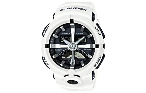 CASIO Men Liquid Crystal/Analog Dual Display Series Black Watch GA-500-7A