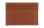 LOEWE Cow Leather Card Holder, Wallet Women's Brown