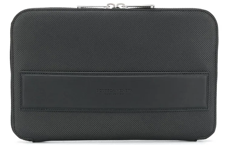 Bottega Veneta Cow Leather Clutch Men's Black