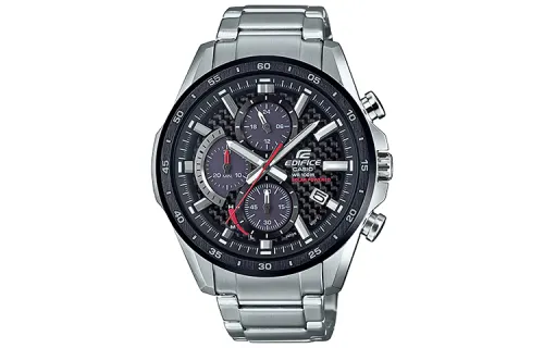 CASIO Casio, classic quartz watch strap stainless steel, men's watch, black dial, quartz mechanism, Japanese and Korean