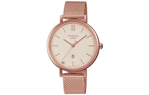CASIO Women's SHEEN Mother Of Pearl Color Watch