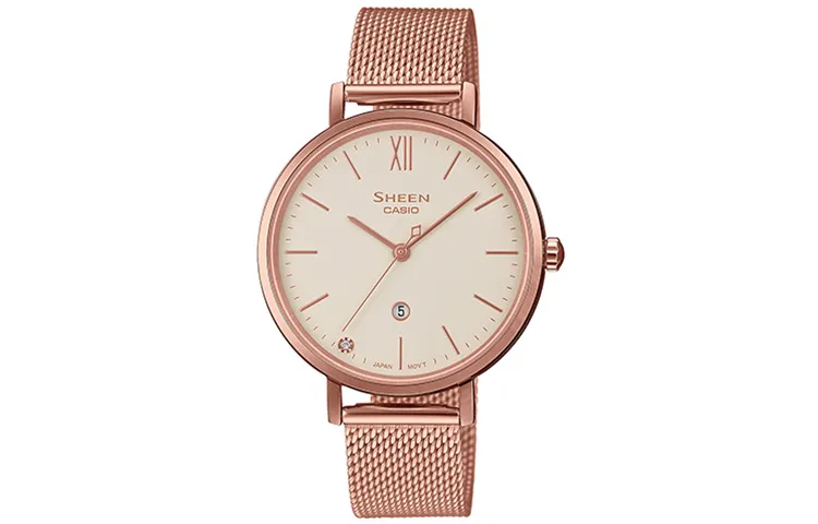 CASIO Women's SHEEN Mother Of Pearl Color Watch