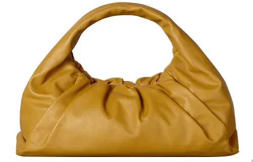 Bottega Veneta Cow Leather Handbag Women's Red Stone Color