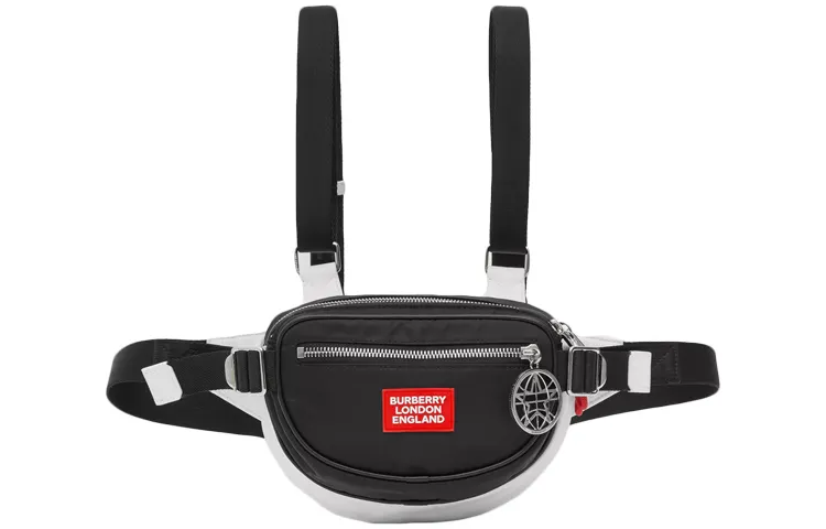 Burberry Econyl®Cannon Dual Purpose Backpack Fanny Pack Men's Black