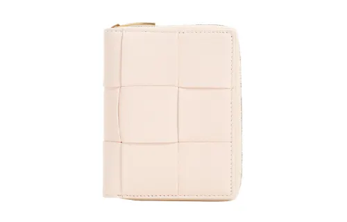 Bottega Veneta Cow Leather, Sheepskin Wallet Women's Pink & Purple