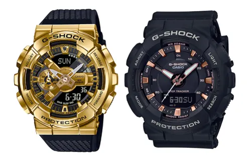 CASIO Unisex Pair Table Series Gold Watch