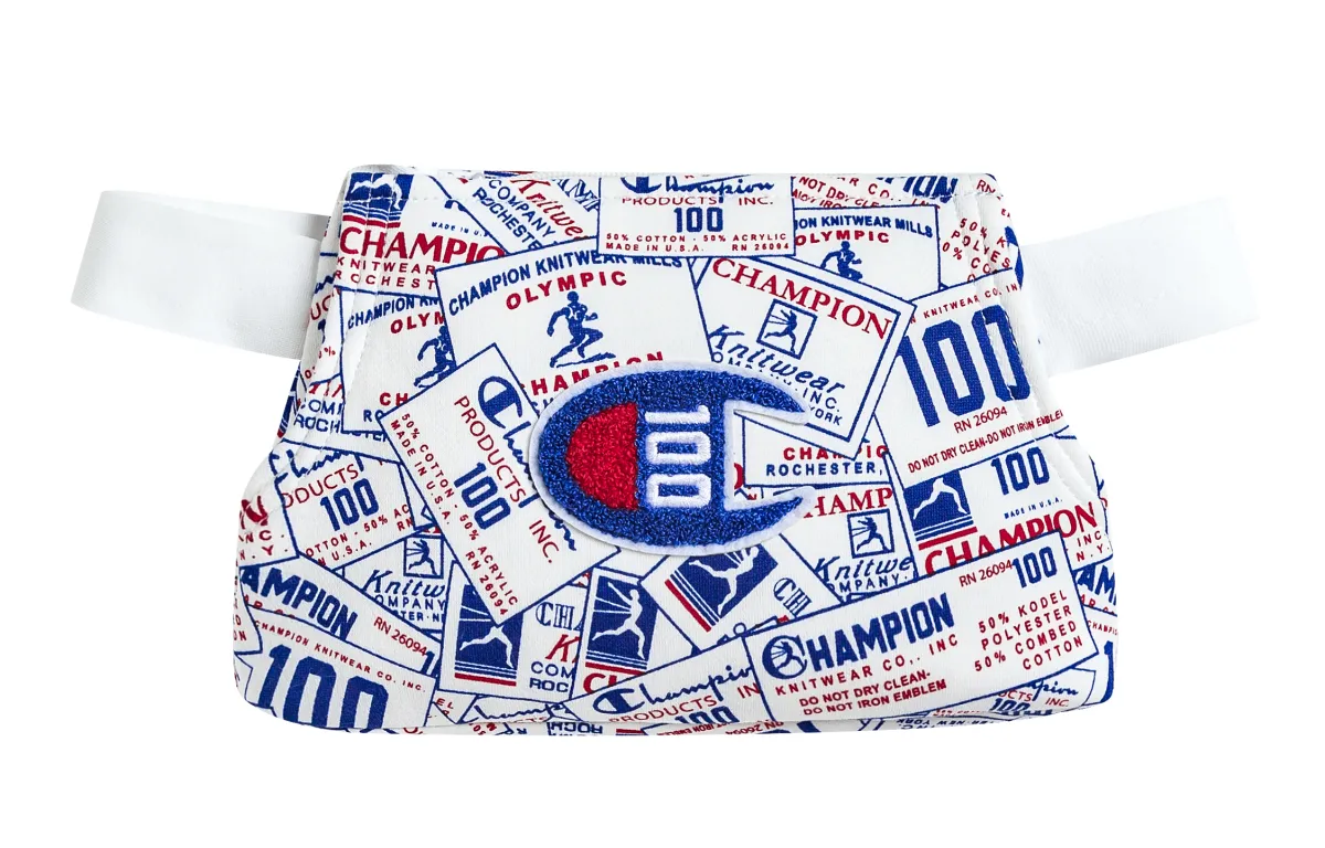 Champion Cotton Fanny Pack Regular Unisex White Blue