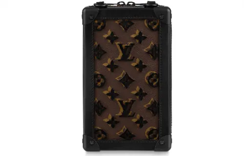 LOUIS VUITTON Vertical Soft Trunk Monogram Tuffetage Black