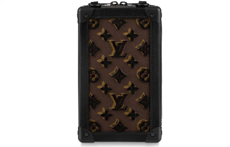 LOUIS VUITTON Vertical Soft Trunk Monogram Tuffetage Black