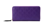 GUCCI Leather Wallet Regular Women's Purple