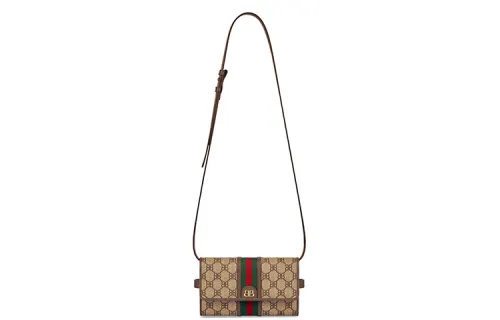 Balenciaga GUCCI Collaboration Canvas With Leather Clutch, Shoulder Bag, Crossbody Bag Mini Women's