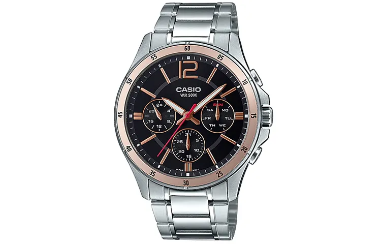 CASIO Men Standard Series Black Watch MTP-1374D-1A2