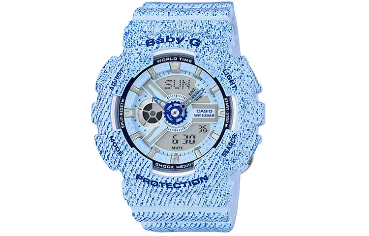 CASIO Women's BABY-G Blue Watch BA-110DC-2A3
