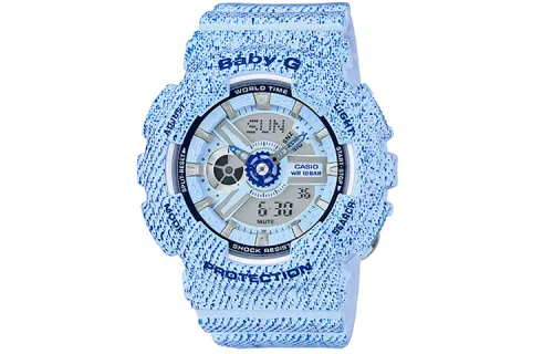 CASIO Women's BABY-G Blue Watch BA-110DC-2A3
