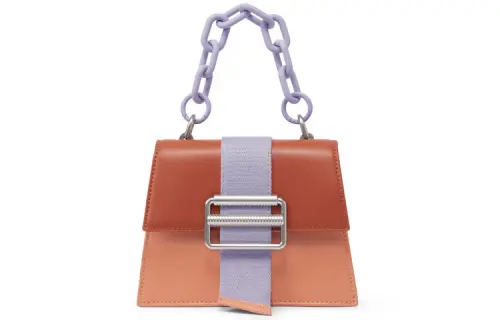 CHARLES&KEITH Pu Charles & Keith Bag Chain Crossbody Handbag Small Women's Multicolor