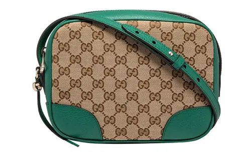 GUCCI Canvas With Leather Camera Bag, Shoulder Bag, Crossbody Bag Regular Women's