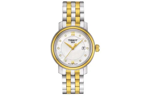 TISSOT Harbor Collection Quartz Movement Women's Watch 29mm Yellow Watch Dial Stainless Steel Case