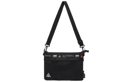 Vans Polyester Crossbody Bag, Shoulder Bag Unisex Black