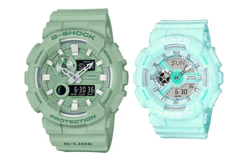 CASIO Unisex Pair Table Series Green Watch
