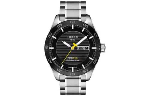 TISSOT PRS516 Automatic Mechanical Movement Men's Watches Watch 42mm Black Dial Stainless Steel Case