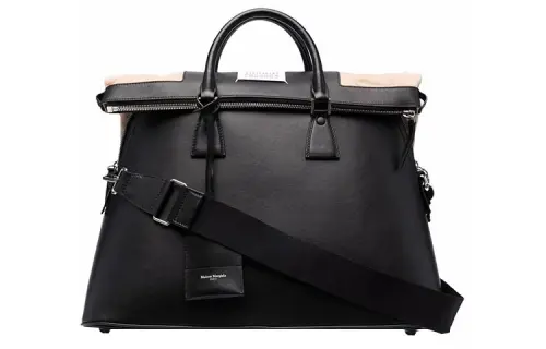 Maison Margiela Cow Leather Tote Bag, Shopping Bag, Handbag, Briefcase Men's Black