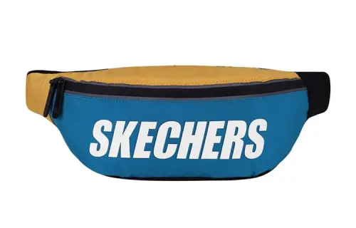 Skechers Polyamide Fanny Pack Regular Unisex Yellow Blue