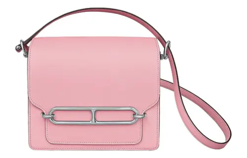 HERMES Roulis Swift Leather Crossbody Bags Regular Women's Cherry Blossom Pink