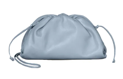 Bottega Veneta Calfskin Clutch Mini Women's Ice Blue