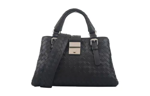 Bottega Veneta Sheepskin Shoulder Bag, Crossbody Bag, Handbag Medium Women's Dark Gray