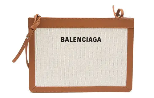 Balenciaga Cotton, Canvas, Cow Leather Shoulder Bag Women's
