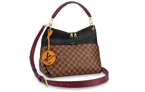 LOUIS VUITTON Canvas With Calfskin Shoulder Bag, Crossbody Bag, Handbag Women's Brown