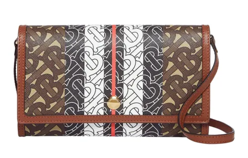 Burberry Cotton Shoulder Bag, Crossbody Bag Women's Brown