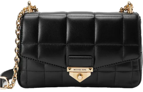 MICHAEL KORS Soho Sheepskin Crossbody Bag, Shoulder Bag Women's Black