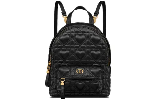 DIOR Dioramour Dior Sheepskin Backpack Mini Women's Black