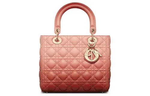 DIOR Leather Shoulder Bag, Crossbody Bag, Handbag Medium Women's Pink