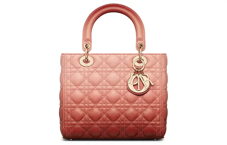 DIOR Leather Shoulder Bag, Crossbody Bag, Handbag Medium Women's Pink