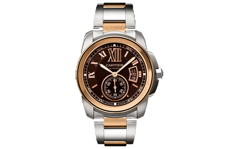 CARTIER CALIBRE Collection Automatic Mechanical Movement Men's Watches Watch 42mm Coffee Watch Dial