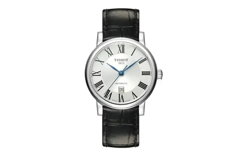 TISSOT Automatic Mechanical Movement 50m Waterproof Women's Watch 30mm Silver Dial Stainless Steel Case