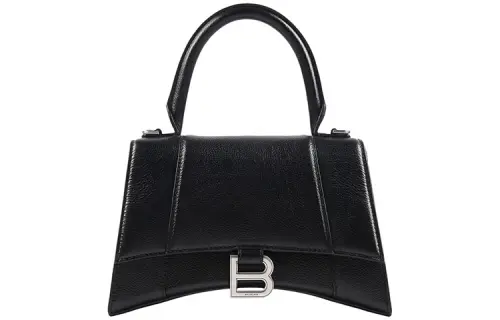 Balenciaga Hourglass Tote Bag S Black