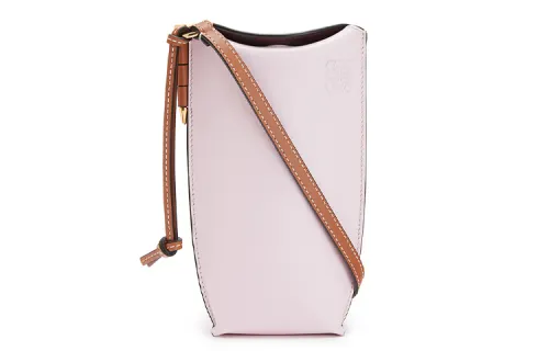 LOEWE Cow Leather Bucket Bags Crossbody Bag, Shoulder Bag Women's Pink