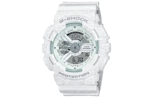 CASIO Men Liquid Crystal/Analog Dual Display Series White Watch GA-110HT-7A