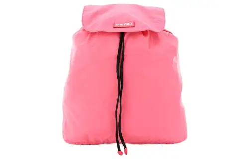MIU MIU Fabric Backpack Women's Pink