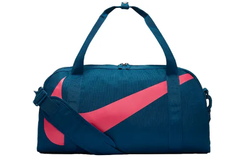 Nike Polyester Portable One Shoulder Travel Bag, Gym Bag Regular Unisex Marine Blue