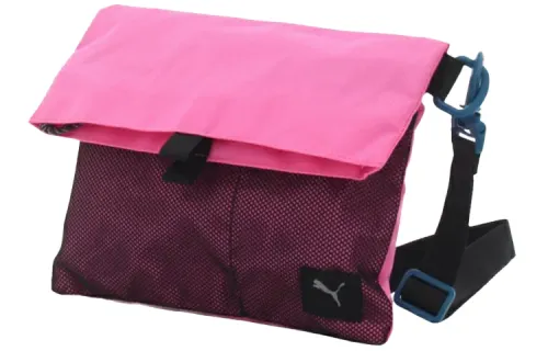PUMA Fabric Shoulder Bag Women's Dark Pink