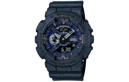 CASIO Men Liquid Crystal/Analog Dual Display Series Black Watch GA-110DC-1A