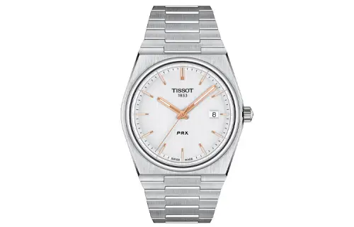 TISSOT PRX Quartz Movement 100m Waterproof Men's Watches Watch 40mm Silver Dial Stainless Steel Watchband